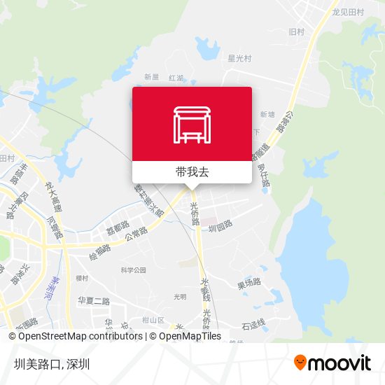 圳美路口地图