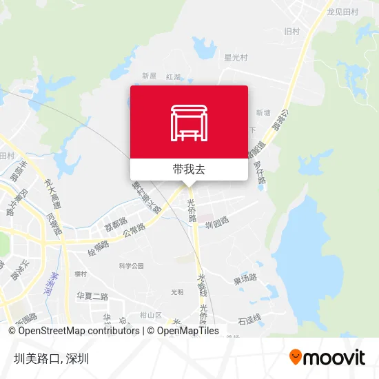 圳美路口地图