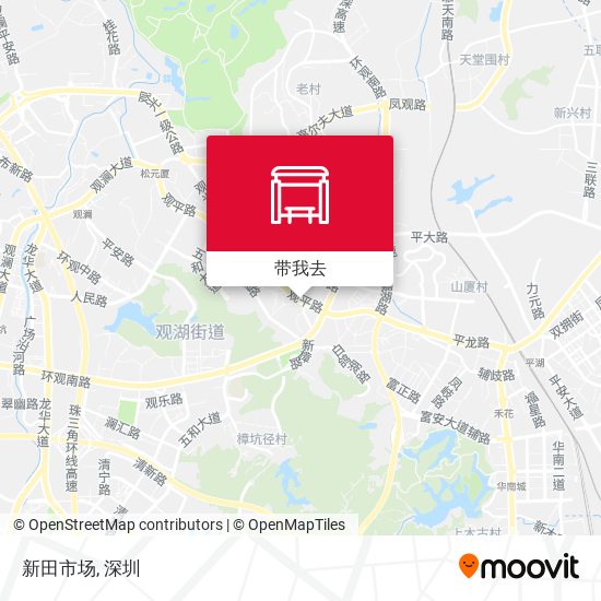 新田市场地图