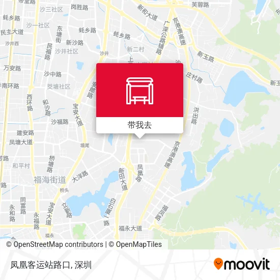 凤凰客运站路口地图