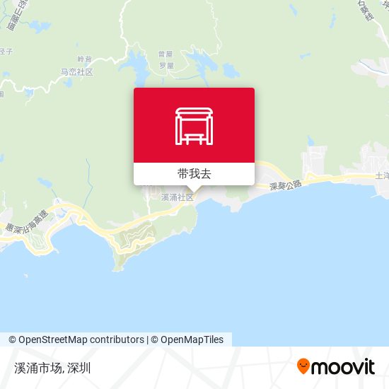 溪涌市场地图