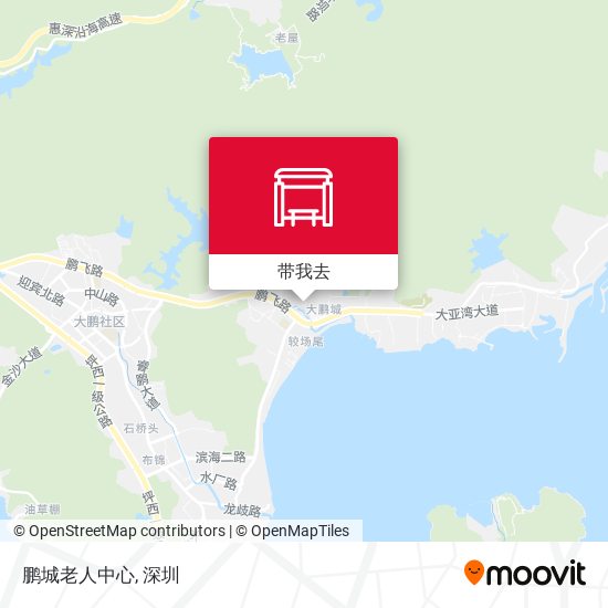 鹏城老人中心地图