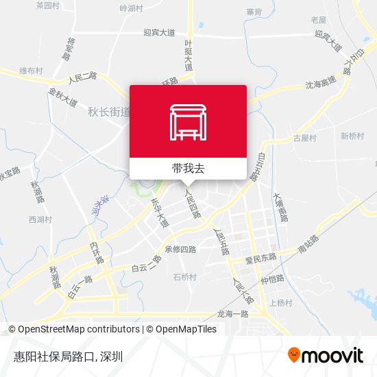 惠阳社保局路口地图