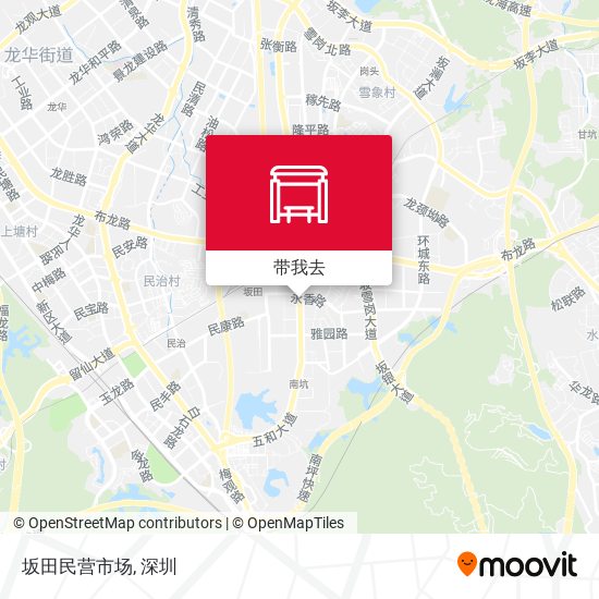 坂田民营市场地图