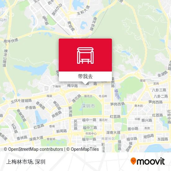 上梅林市场地图