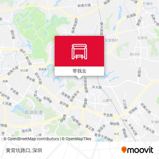 黄背坑路口地图