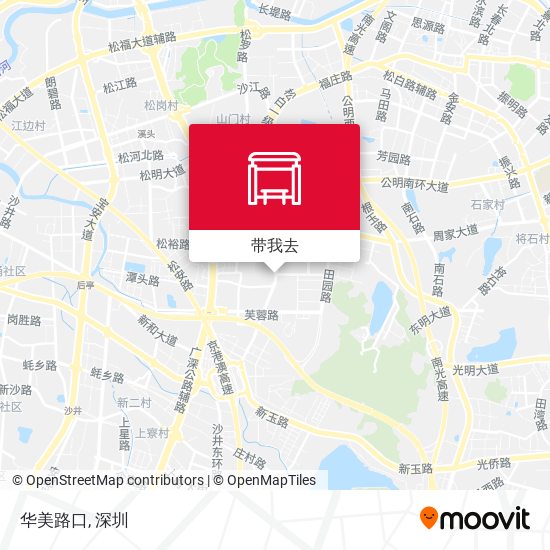 华美路口地图