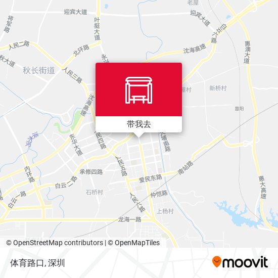 体育路口地图