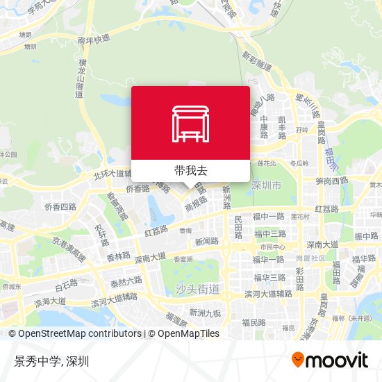景秀中学地图
