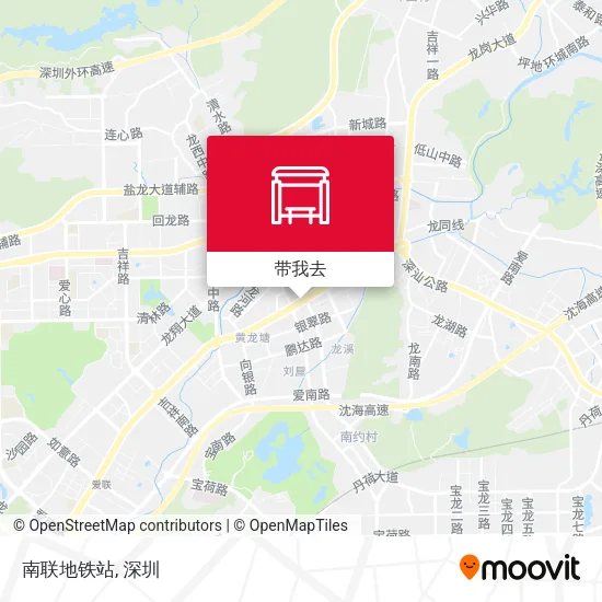南联地铁站地图