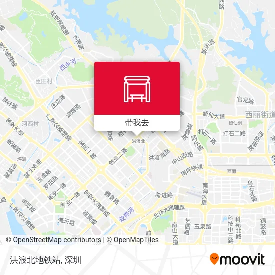 洪浪北地铁站地图