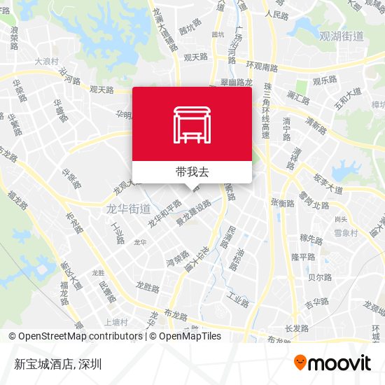 新宝城酒店地图