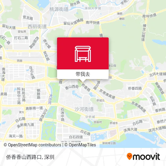 侨香香山西路口地图