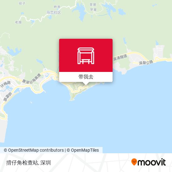 揹仔角检查站地图