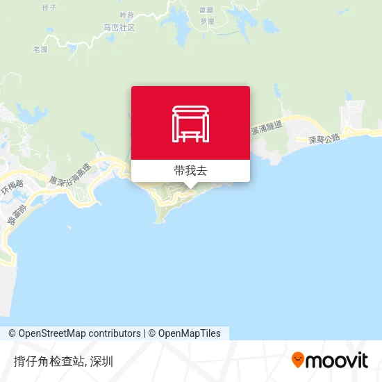 揹仔角检查站地图