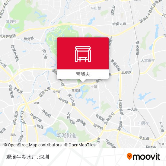 观澜牛湖水厂地图
