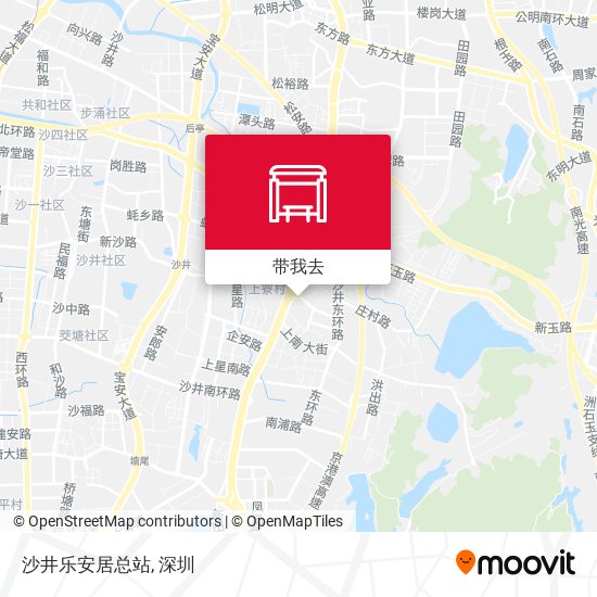 沙井乐安居总站地图