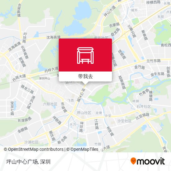 坪山中心广场地图