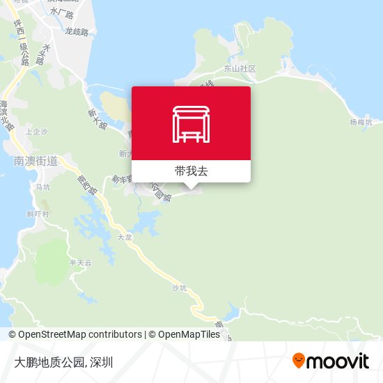 大鹏地质公园地图