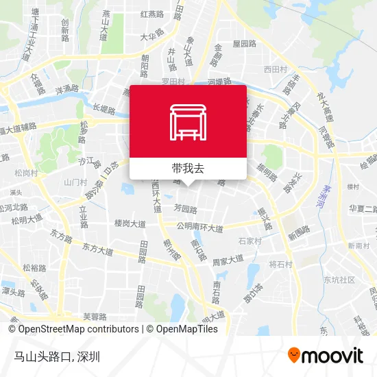 马山头路口地图