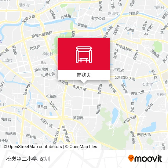 松岗第二小学地图