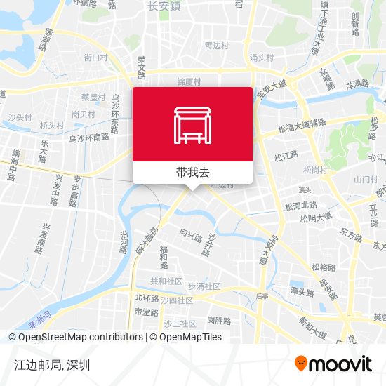 江边邮局地图