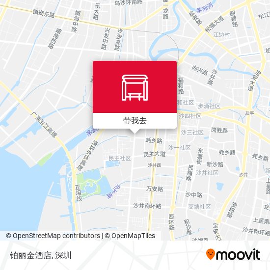 铂丽金酒店地图