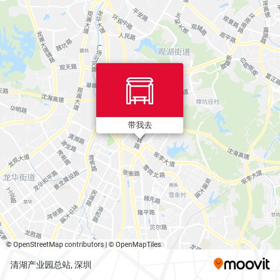 清湖产业园总站地图