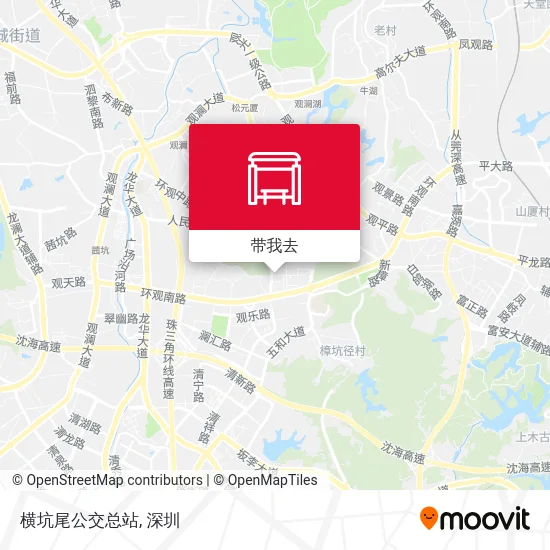 横坑尾公交总站地图