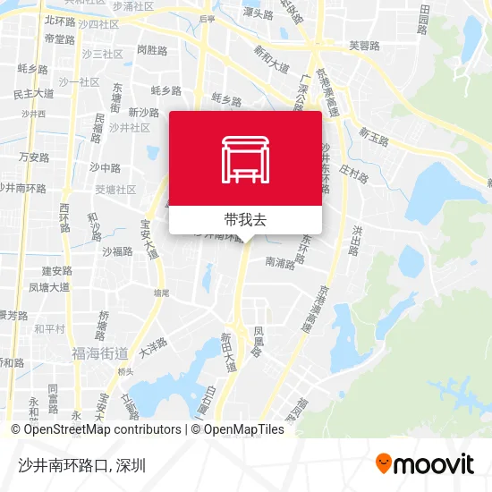 沙井南环路口地图