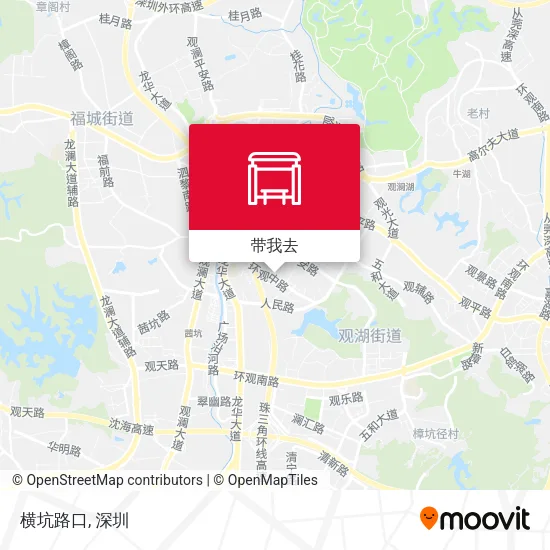 横坑路口地图