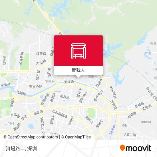 河堤路口地图