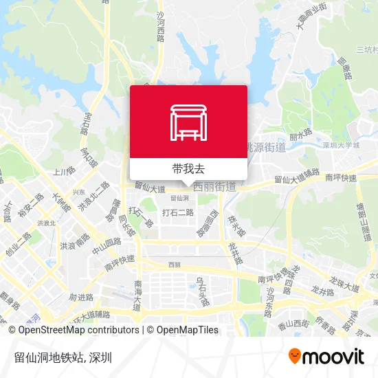 留仙洞地铁站地图