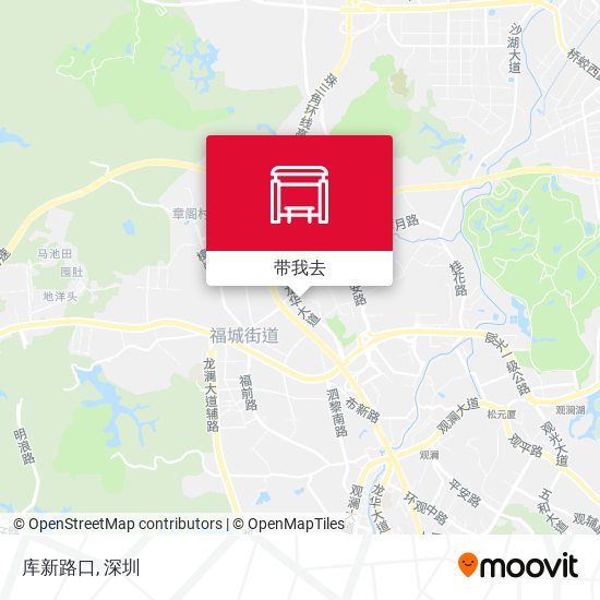 库新路口地图