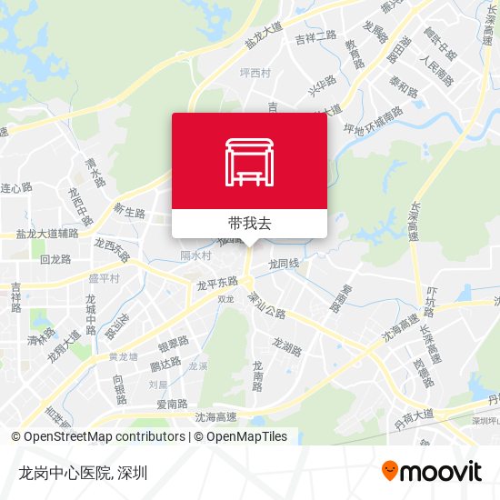 龙岗中心医院地图