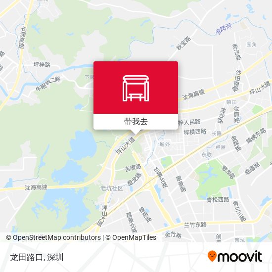 龙田路口地图