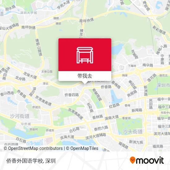 侨香外国语学校地图