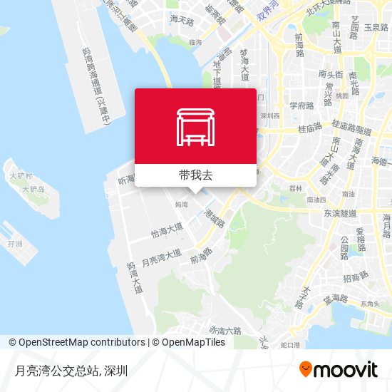 月亮湾公交总站地图