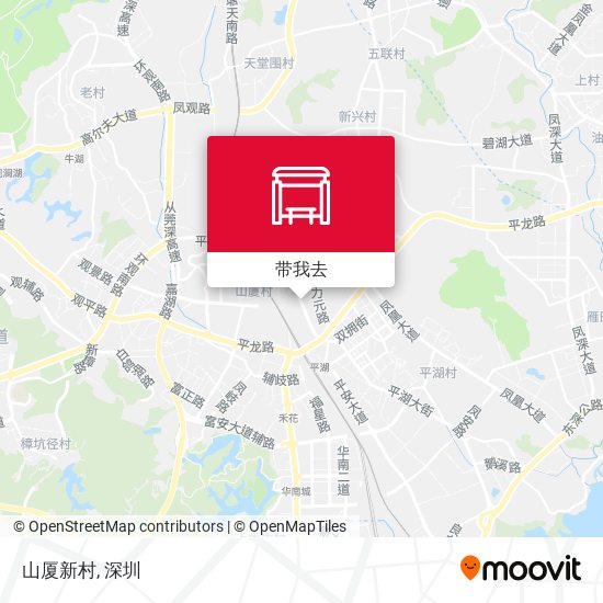 山厦新村地图