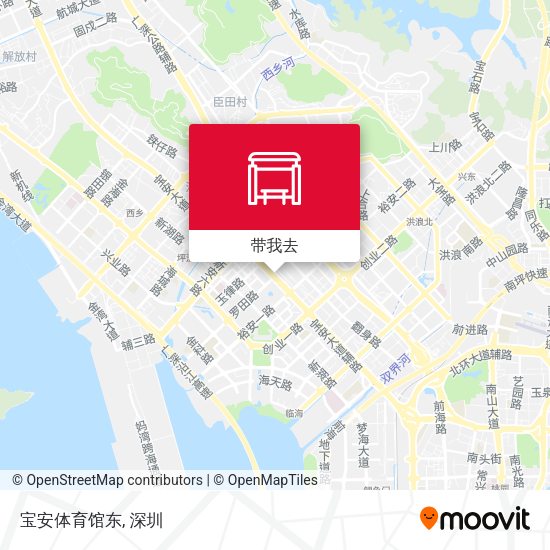 宝安体育馆东地图