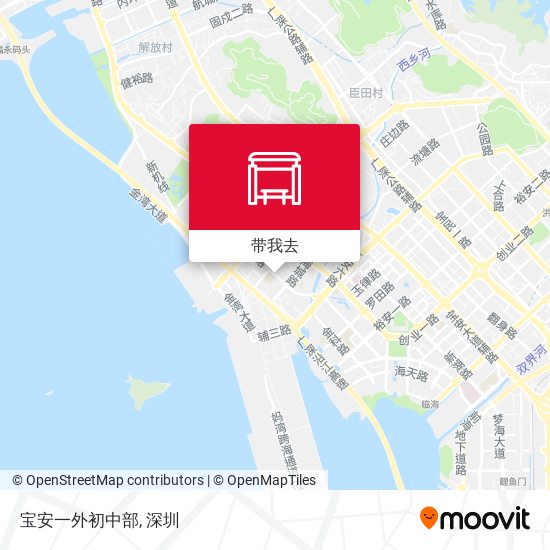 宝安一外初中部地图