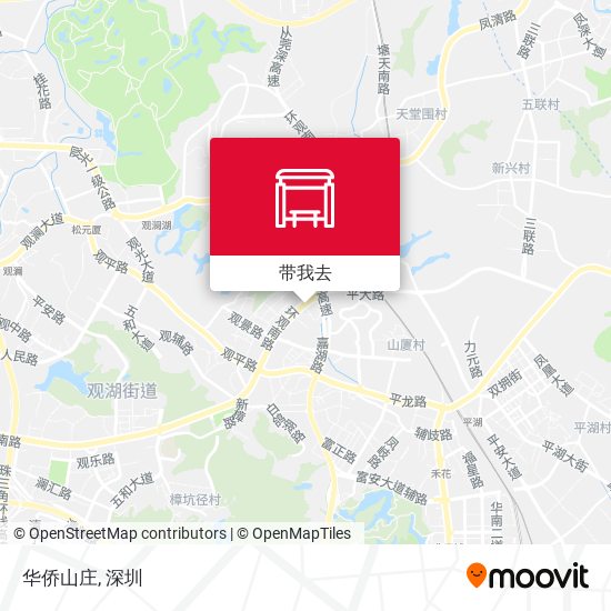 华侨山庄地图