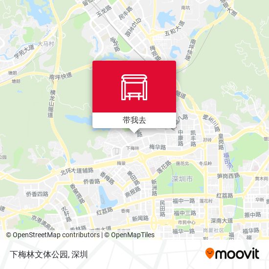 下梅林文体公园地图