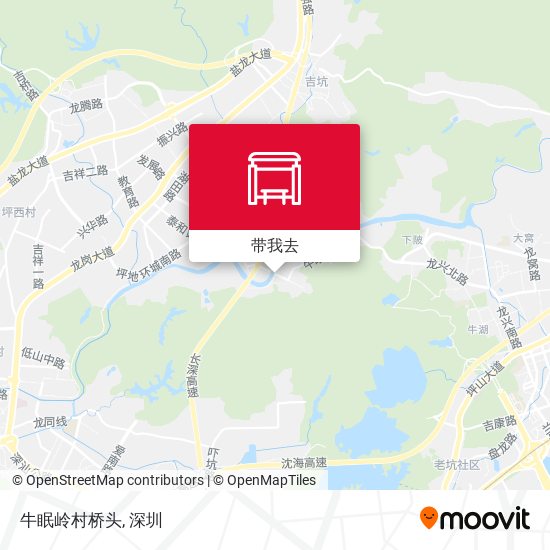 牛眠岭村桥头地图
