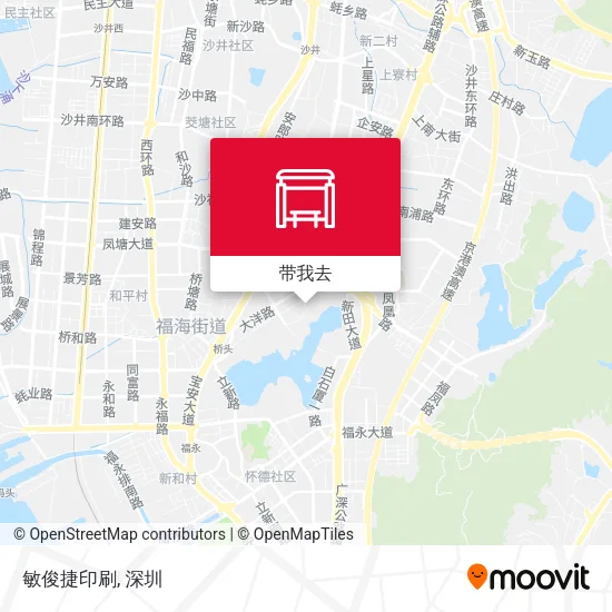 敏俊捷印刷地图