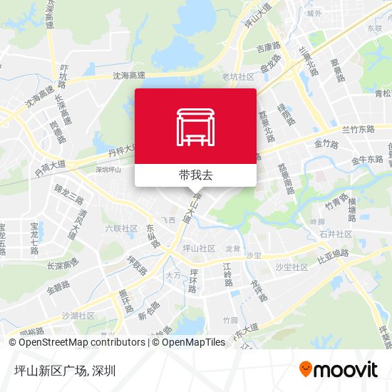 坪山新区广场地图