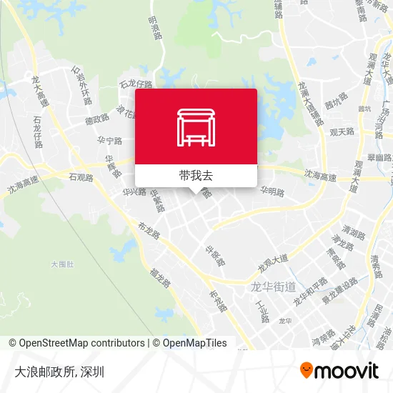 大浪邮政所地图