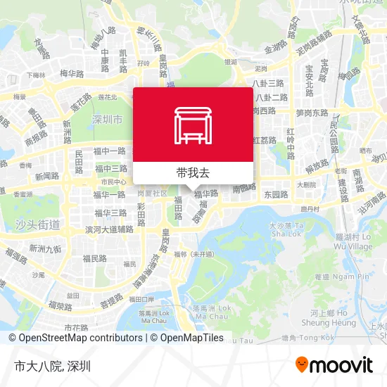 市大八院地图
