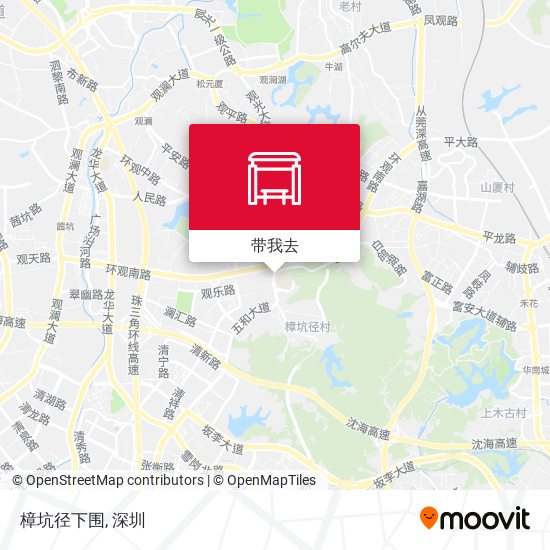 樟坑径下围地图
