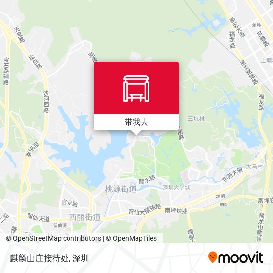 麒麟山庄接待处地图